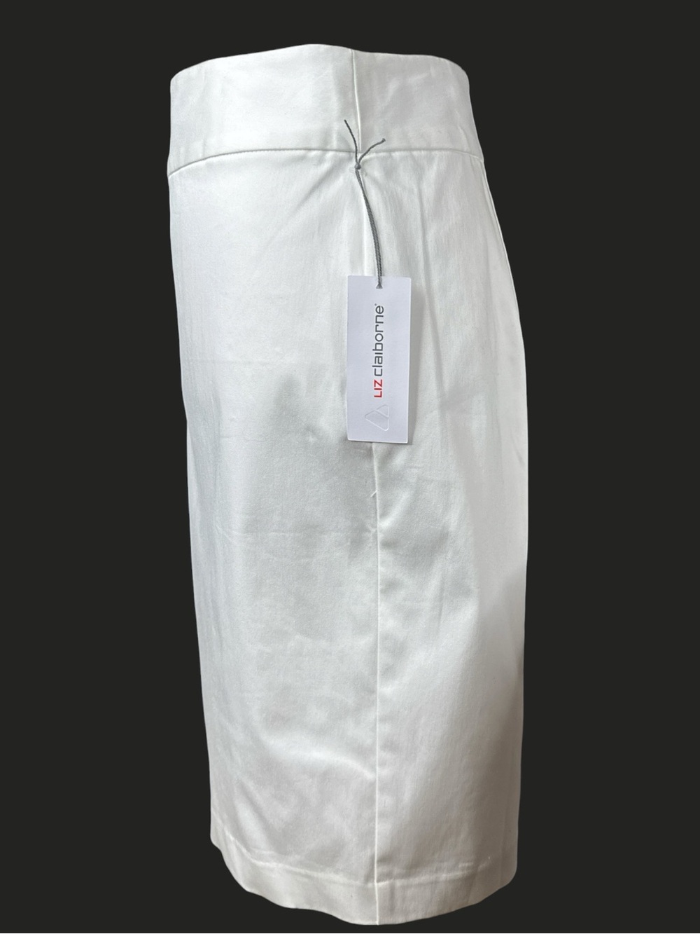 LIZ CLAIBORNE Classic White Midi Pencil Skirt - Picture 4 of 8